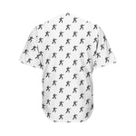 Karate Fighter Pattern Print Men's Baseball Jersey