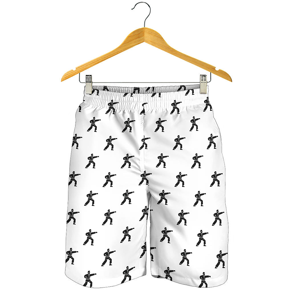 Karate Fighter Pattern Print Men's Shorts