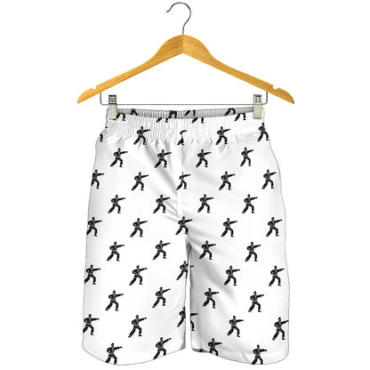 Karate Fighter Pattern Print Men's Shorts