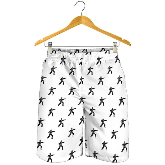 Karate Fighter Pattern Print Men's Shorts