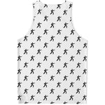 Karate Fighter Pattern Print Men's Tank Top