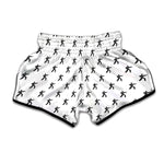 Karate Fighter Pattern Print Muay Thai Boxing Shorts