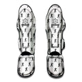 Karate Fighter Pattern Print Muay Thai Shin Guards