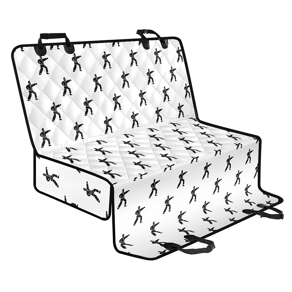 Karate Fighter Pattern Print Pet Car Back Seat Cover