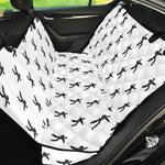 Karate Fighter Pattern Print Pet Car Back Seat Cover