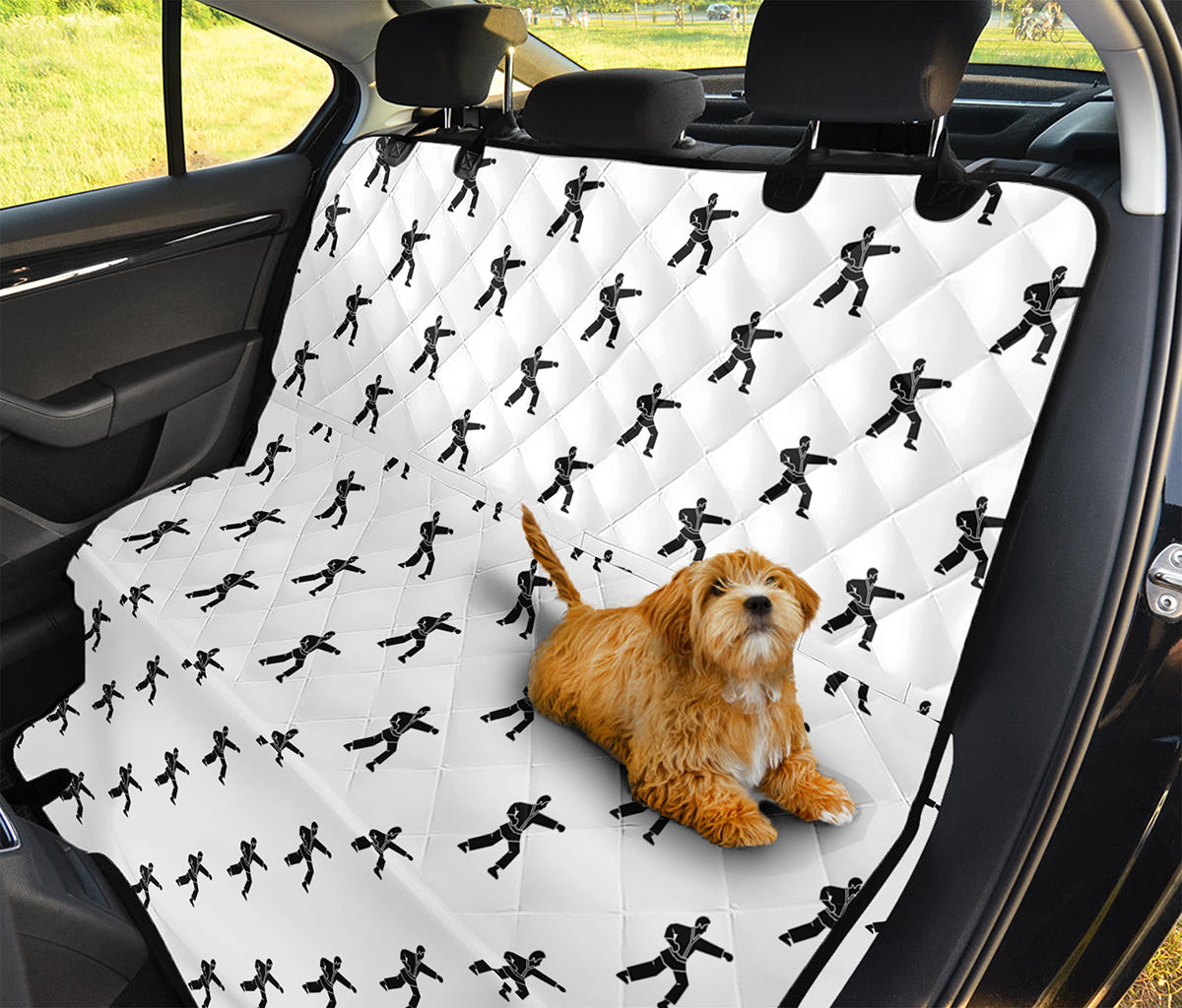 Karate Fighter Pattern Print Pet Car Back Seat Cover