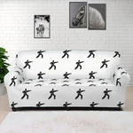 Karate Fighter Pattern Print Sofa Cover