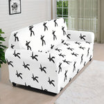 Karate Fighter Pattern Print Sofa Cover