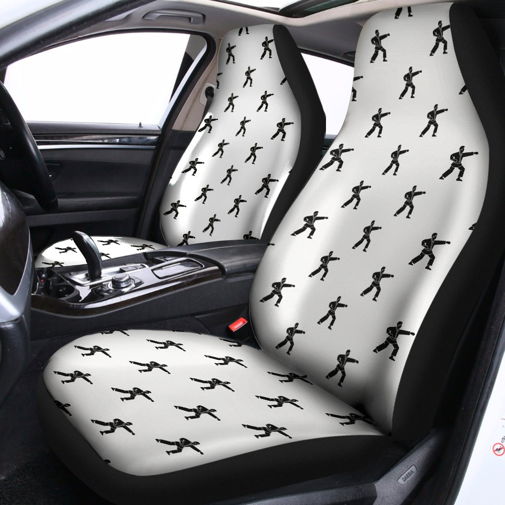 Karate Fighter Pattern Print Universal Fit Car Seat Covers