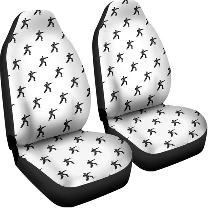 Karate Fighter Pattern Print Universal Fit Car Seat Covers