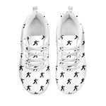 Karate Fighter Pattern Print White Sneakers
