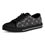 Karate Gi Pattern Print Black Low Top Shoes