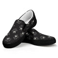Karate Gi Pattern Print Black Slip On Sneakers