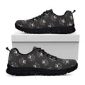 Karate Gi Pattern Print Black Running Shoes
