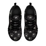 Karate Gi Pattern Print Black Sneakers