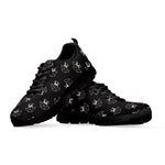 Karate Gi Pattern Print Black Sneakers