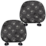 Karate Gi Pattern Print Car Headrest Covers