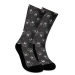 Karate Gi Pattern Print Crew Socks
