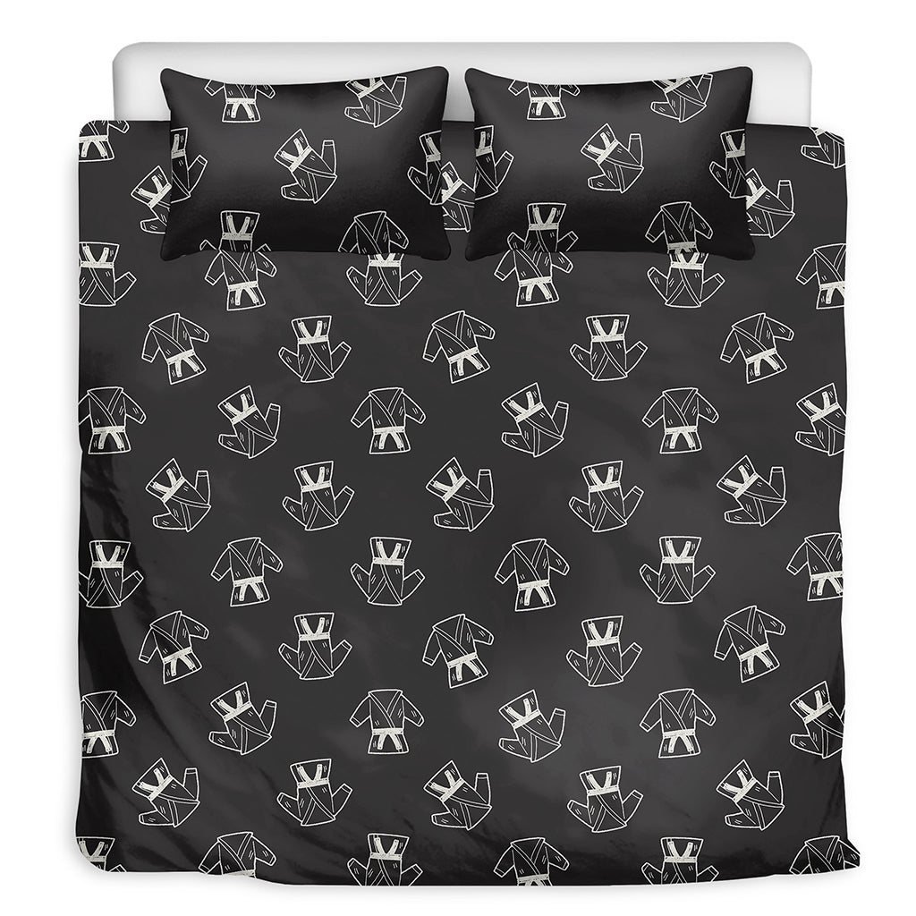 Karate Gi Pattern Print Duvet Cover Bedding Set