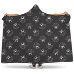 Karate Gi Pattern Print Hooded Blanket