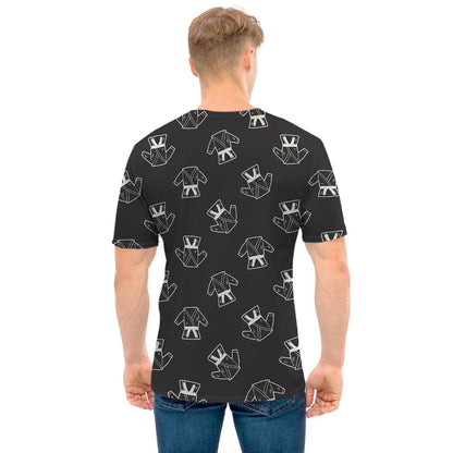 Karate Gi Pattern Print Men's T-Shirt