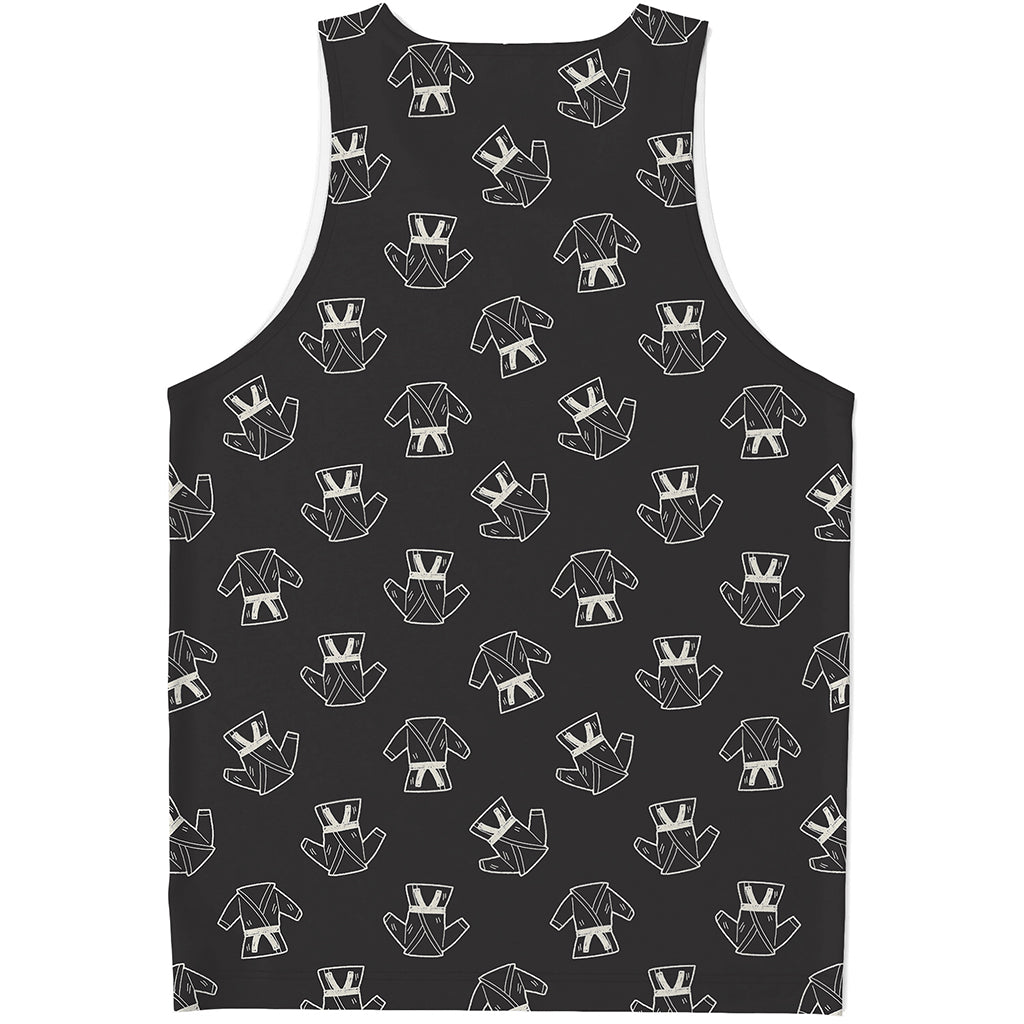 Karate Gi Pattern Print Men's Tank Top