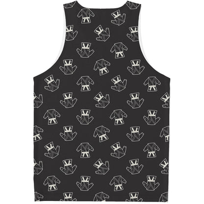 Karate Gi Pattern Print Men's Tank Top
