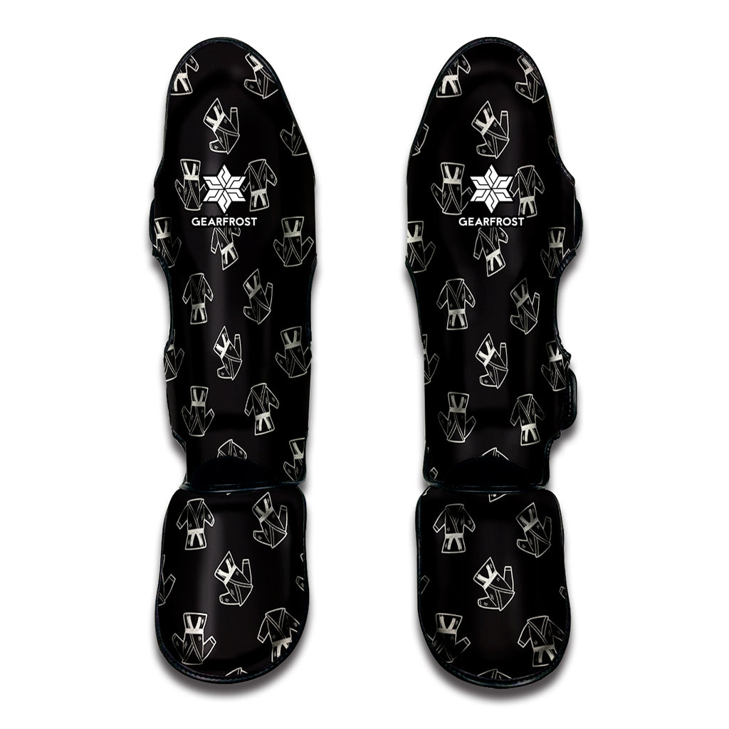 Karate Gi Pattern Print Muay Thai Shin Guard