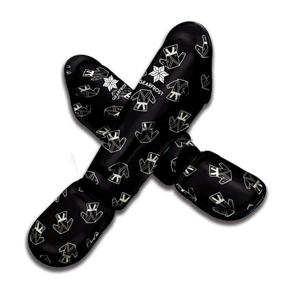 Karate Gi Pattern Print Muay Thai Shin Guard