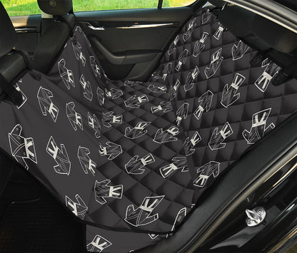 Karate Gi Pattern Print Pet Car Back Seat Cover