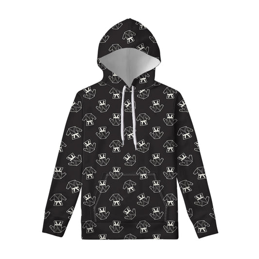 Karate Gi Pattern Print Pullover Hoodie