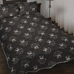 Karate Gi Pattern Print Quilt Bed Set