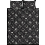 Karate Gi Pattern Print Quilt Bed Set