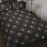 Karate Gi Pattern Print Quilt Bed Set
