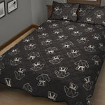 Karate Gi Pattern Print Quilt Bed Set
