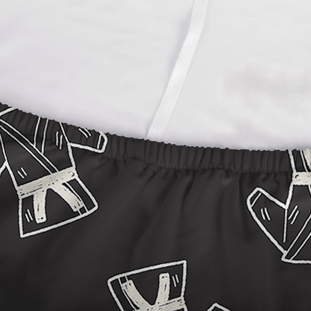 Karate Gi Pattern Print Sofa Cover