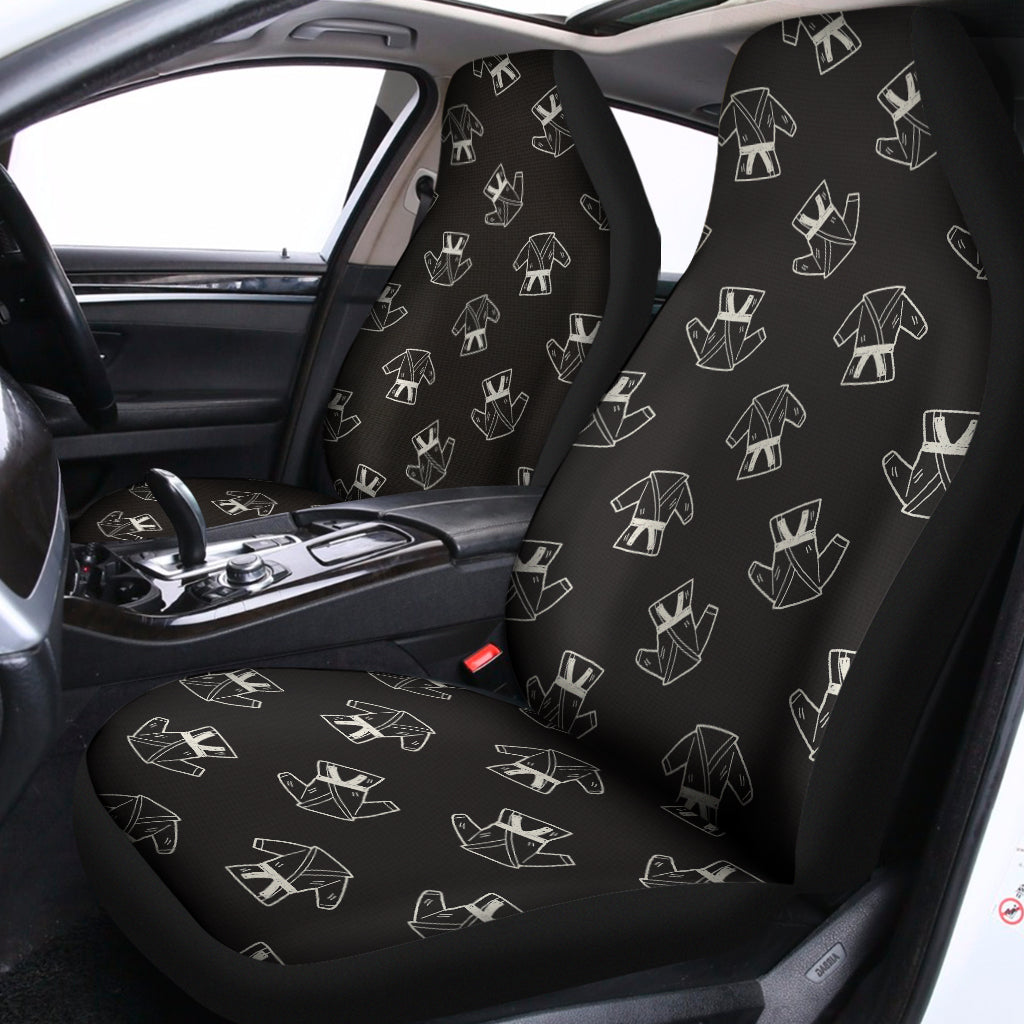 Karate Gi Pattern Print Universal Fit Car Seat Covers