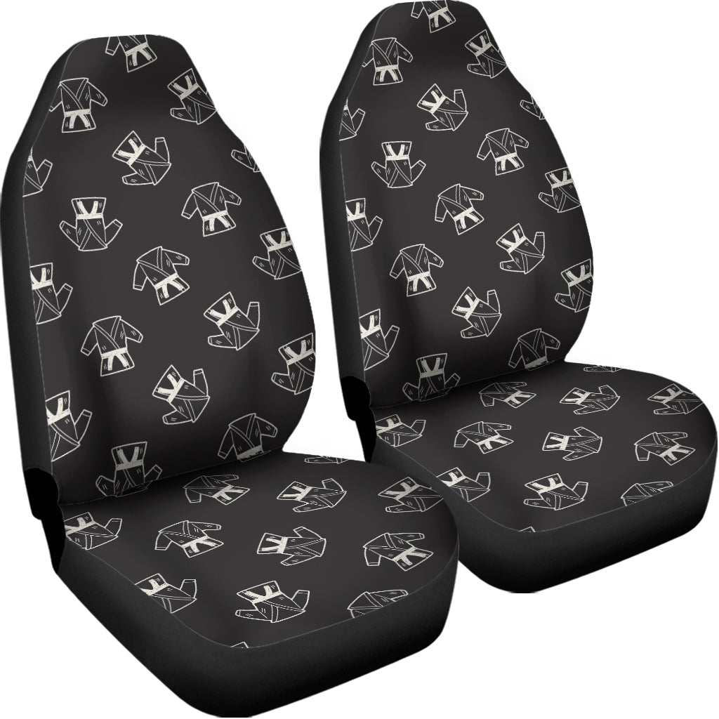 Karate Gi Pattern Print Universal Fit Car Seat Covers