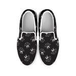 Karate Gi Pattern Print White Slip On Shoes