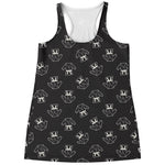 Karate Gi Pattern Print Women's Racerback Tank Top