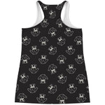 Karate Gi Pattern Print Women's Racerback Tank Top