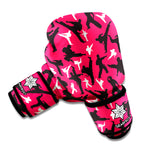 Karate Pattern Print Boxing Gloves