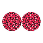 Karate Pattern Print Car Coasters