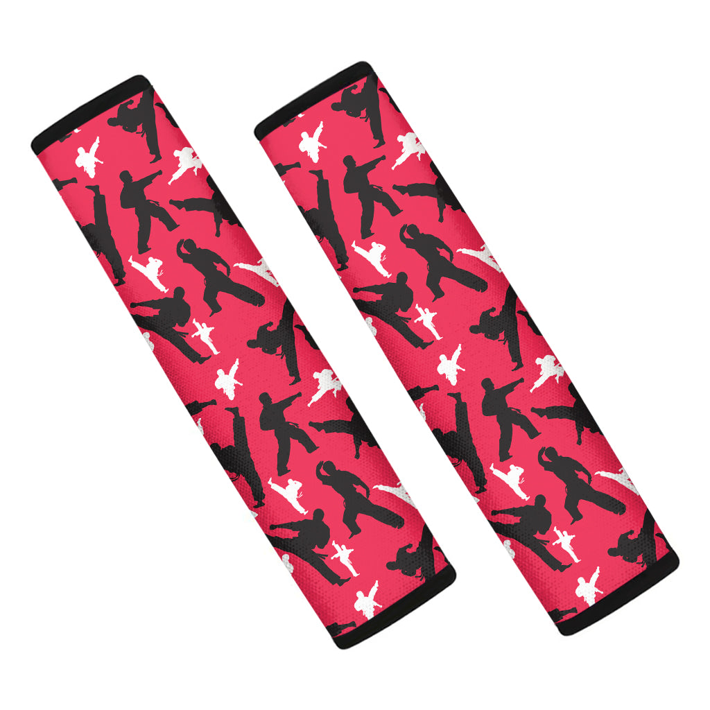 Karate Pattern Print Car Seat Belt Covers