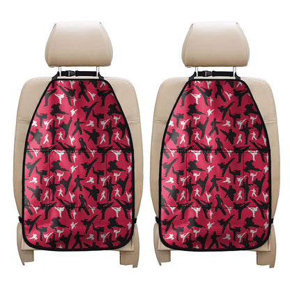 Karate Pattern Print Car Seat Organizers