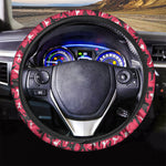 Karate Pattern Print Car Steering Wheel Cover