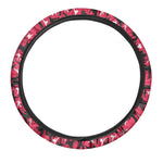 Karate Pattern Print Car Steering Wheel Cover