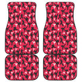 Karate Pattern Print Front and Back Car Floor Mats