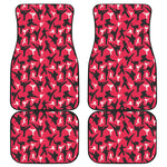 Karate Pattern Print Front and Back Car Floor Mats