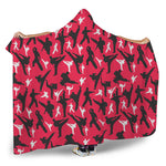 Karate Pattern Print Hooded Blanket